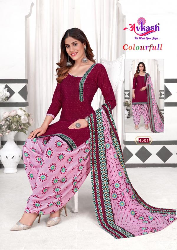 Avkash Colourful Vol-4 Cotton Designer Readymade With Inner Suit